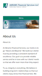 Mobile Screenshot of abramsfinancialsvcs.com